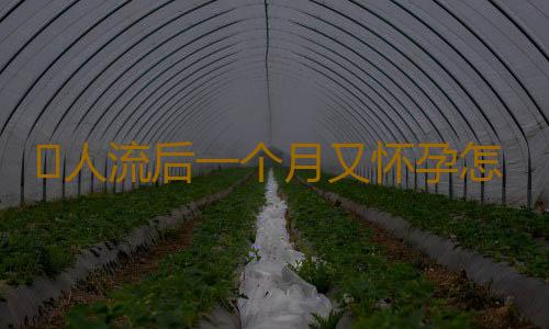 ​人流后一个月又怀孕怎么办