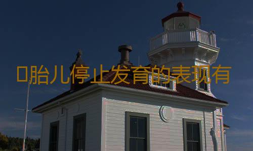 ​胎儿停止发育的表现有哪些？