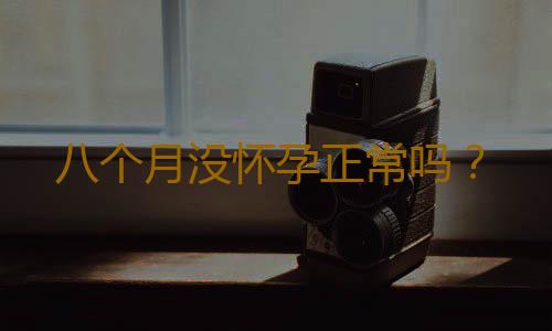 八个月没怀孕正常吗？