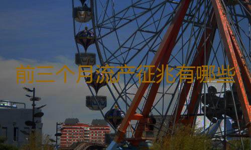 前三个月流产征兆有哪些