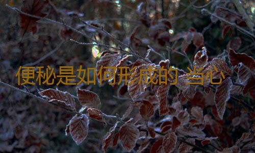 便秘是如何形成的 当心这些习惯让你一身毒