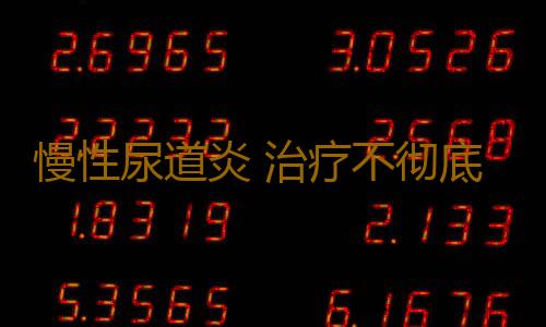 慢性尿道炎 治疗不彻底可导致不孕不育