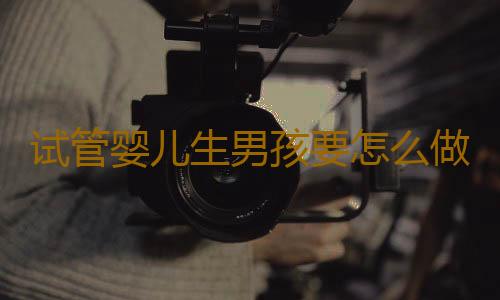 试管婴儿生男孩要怎么做