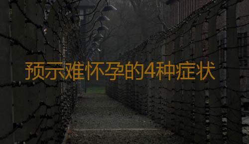 预示难怀孕的4种症状